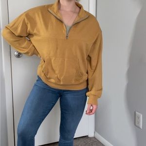Mustard Zip Pullover